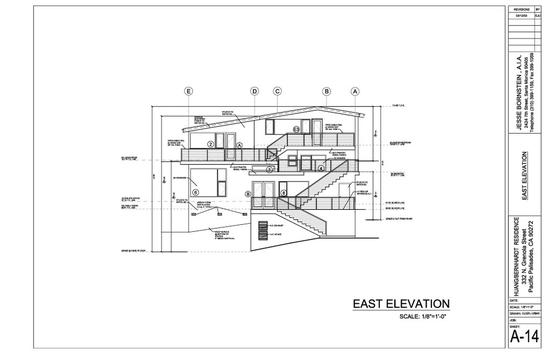 Huang/Bernhardt East Elevation