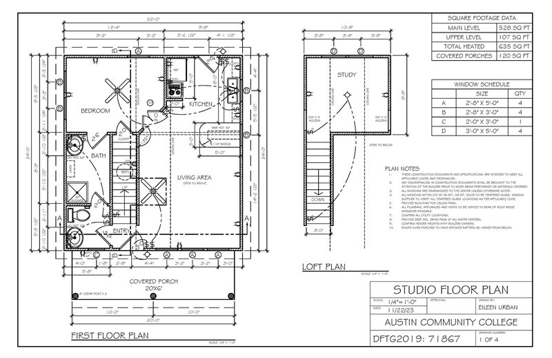 Fredericksburg Studio Floor Plans