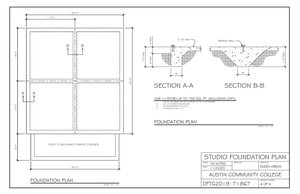 Fredericksburg Studio Foundation Plan