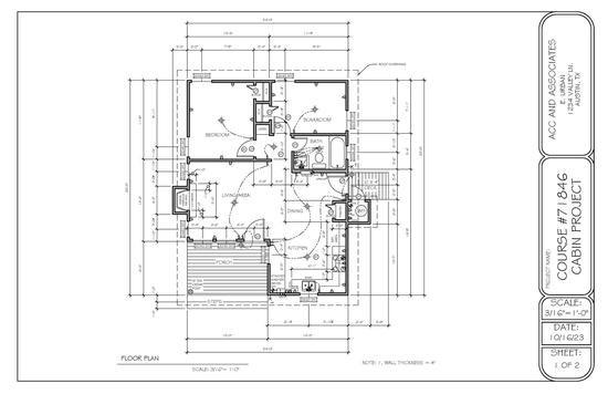 Cabin Project Floor Plan