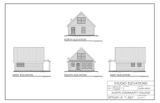 Fredericksburg Studio Elevations