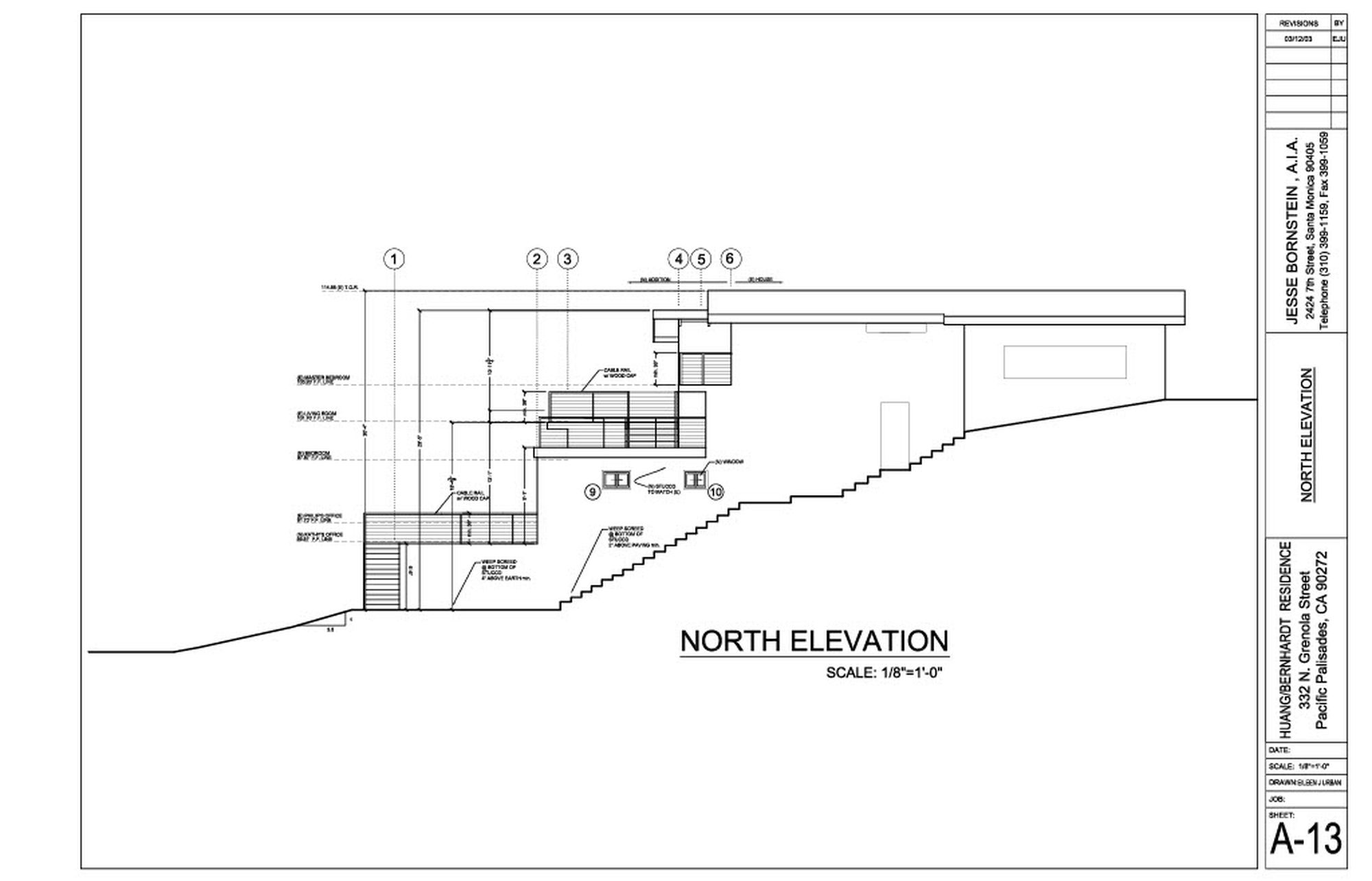 Huang/Bernhardt North Elevation