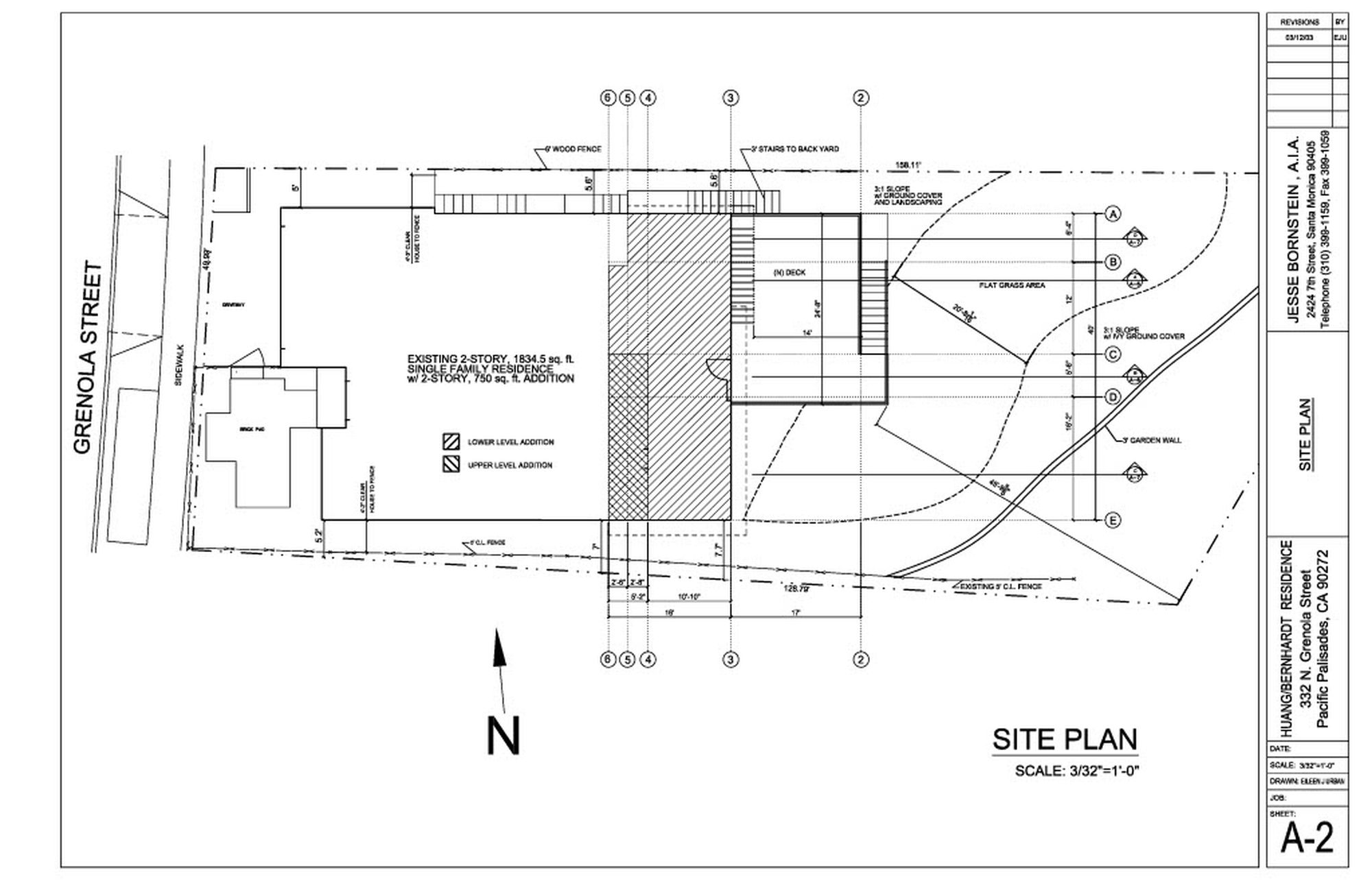 The Huang/Bernhardt Site Plan