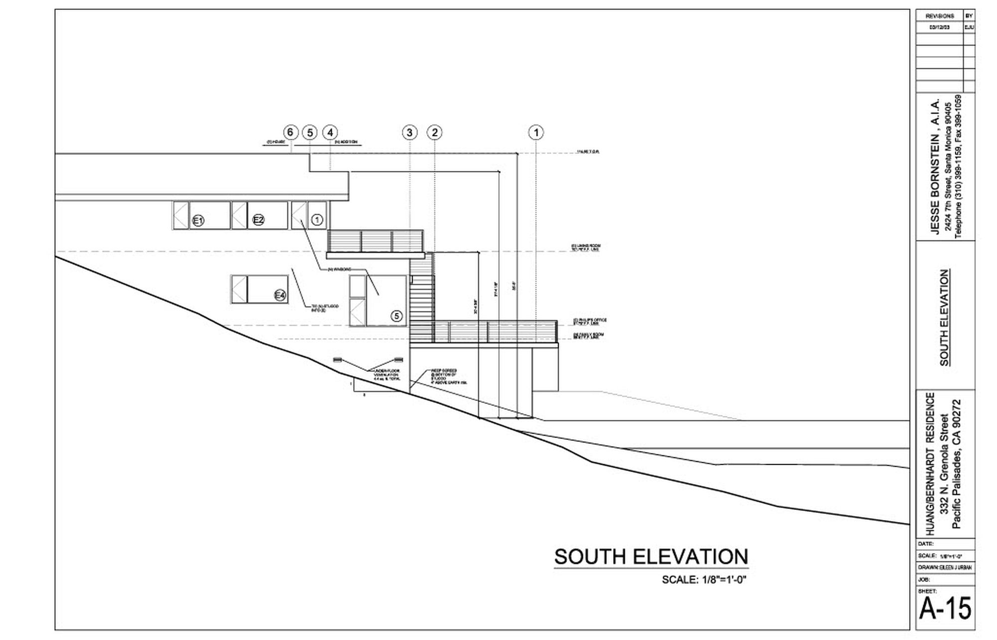 Huang/Bernhardt South Elevation