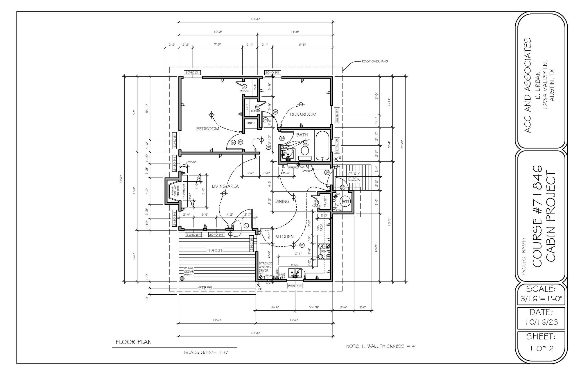 Cabin Project Floor Plan