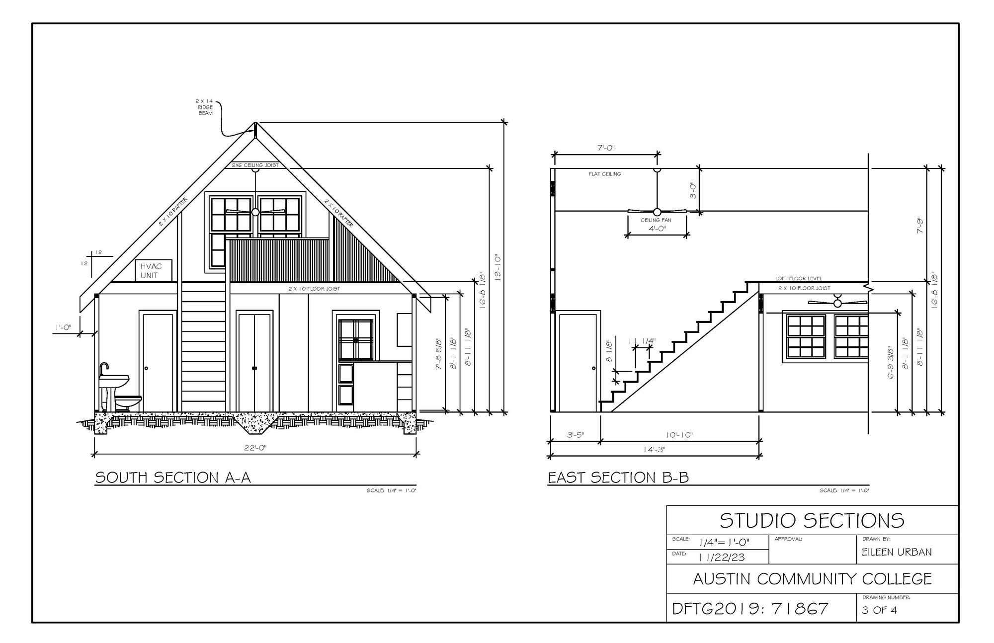 Fredericksburg Studio Sections